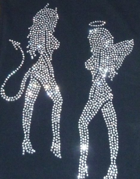 Аппликация из страз