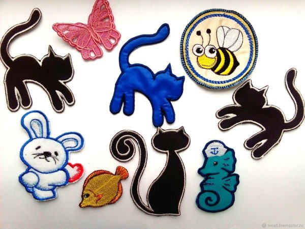 Готовые аппликации на одежду