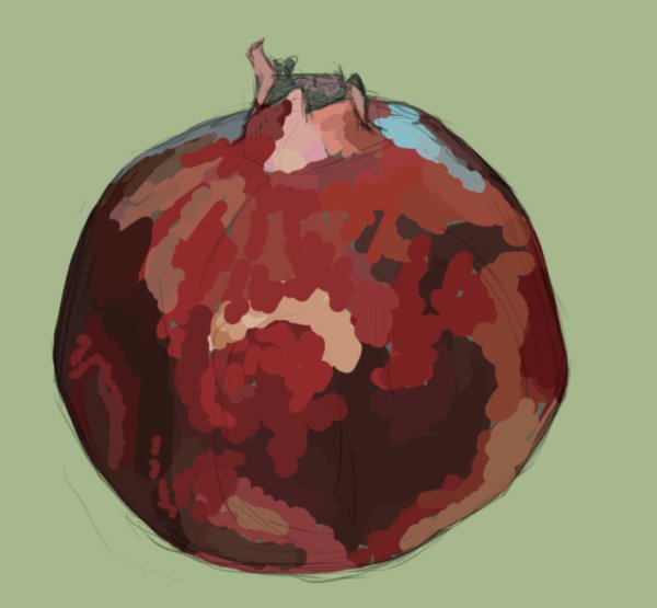 Гранат карандашом