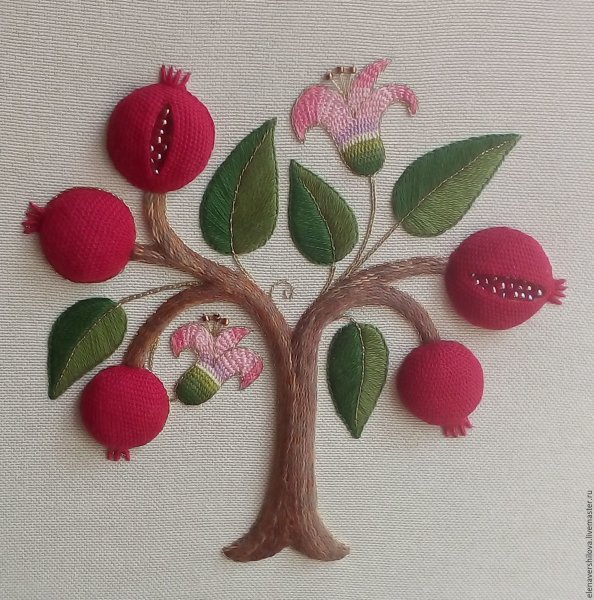 Гранатовое дерево панно