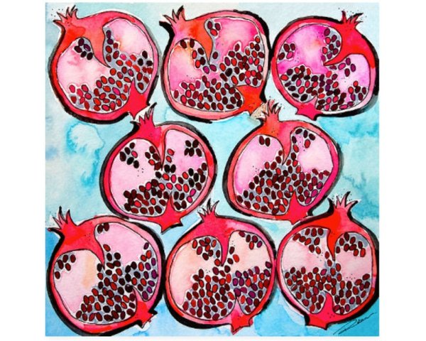 Рисование гранат старшая группа