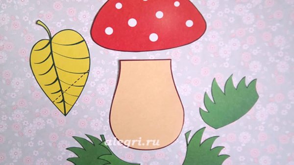 Аппликация грибочки