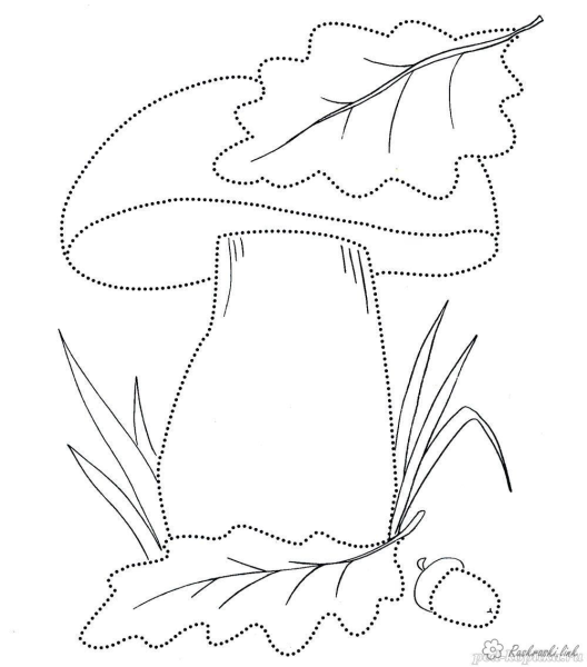 Осенние раскраски для малышей