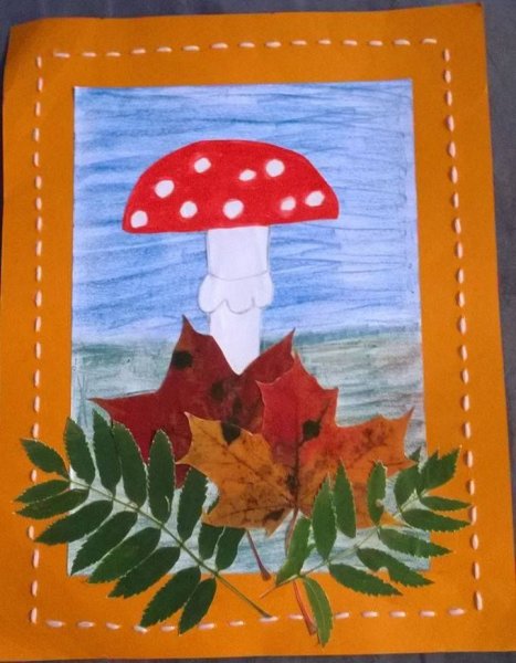 Аппликация грибы