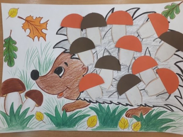 Коллективная работа Ежик