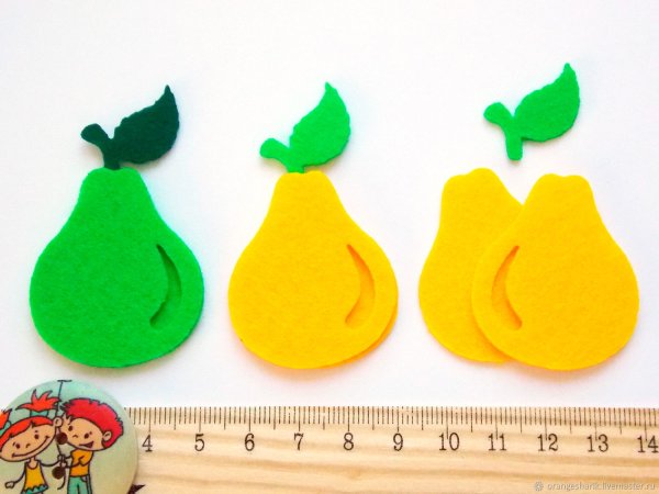 Груша из фетра