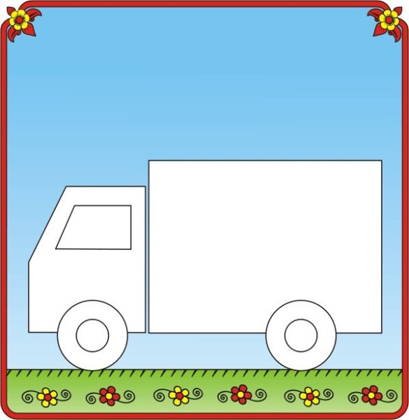 Машина аппликация для детей