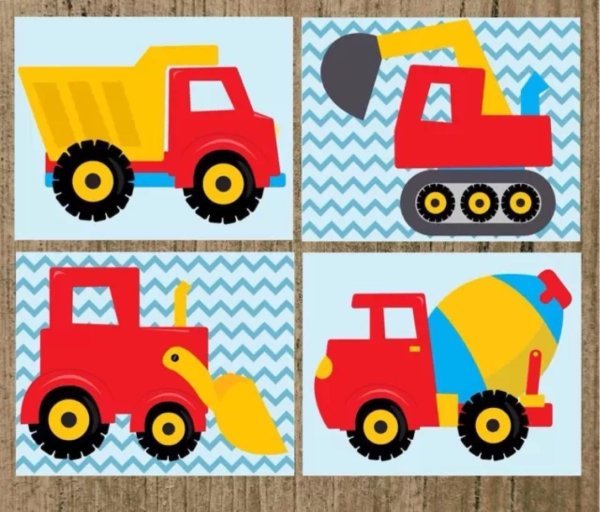 Детали для аппликации грузовик