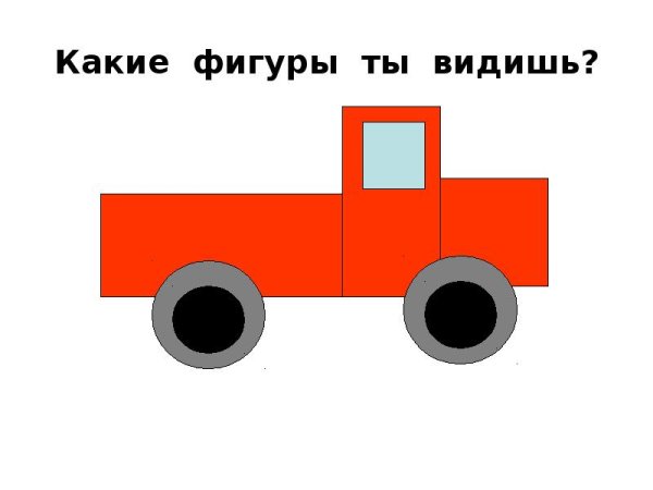 Машинка из геометрических фигур