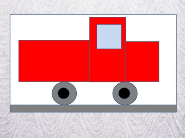 Аппликация грузовик