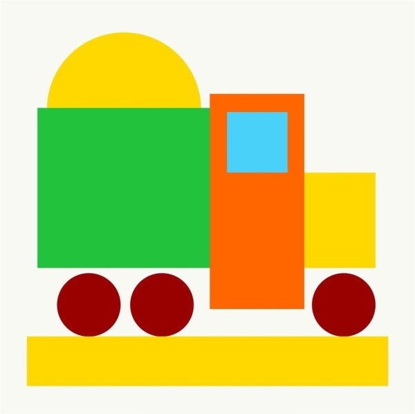 Аппликация из геометрических фигур