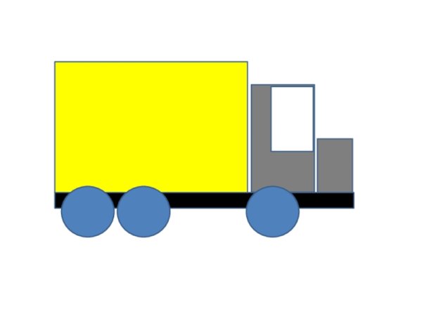 Грузовая машина геометрические фигуры