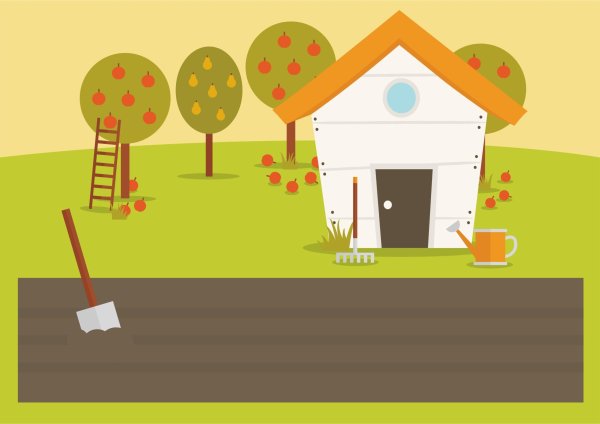 Грядка аппликация