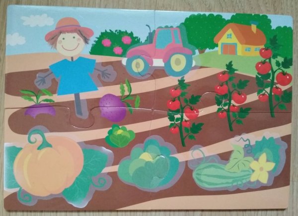 Аппликация огород в детском саду