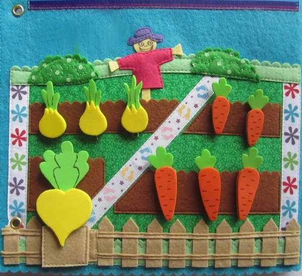 Огород из фетра