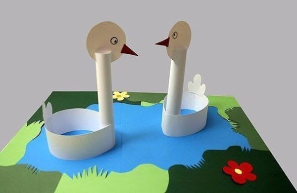 Поделка Гусь из бумаги