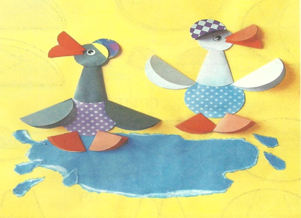 Поделка Гусь из бумаги