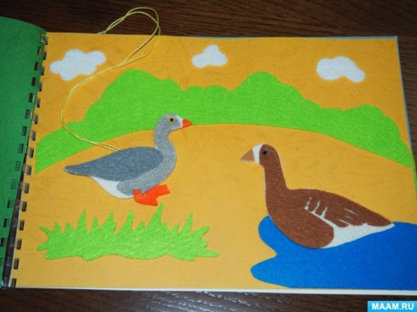 Аппликация Гусь