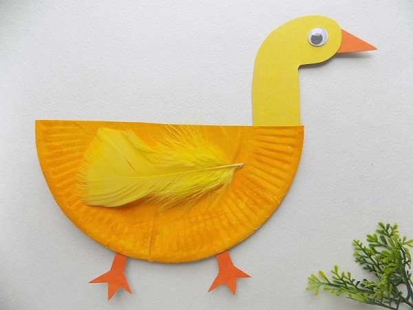 Аппликация из бумажных тарелок