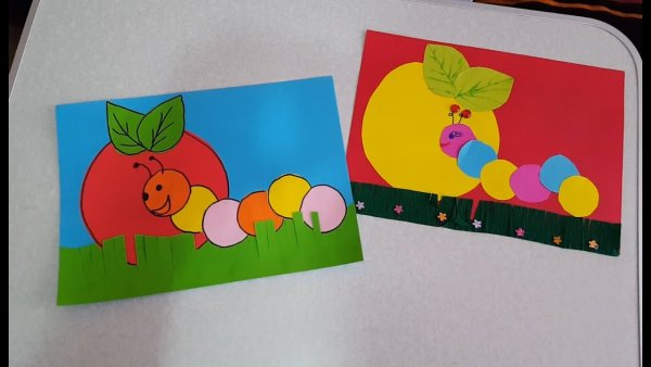 Аппликация из кружочков