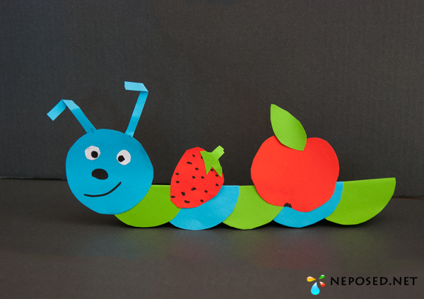 Гусеница поделка для детей