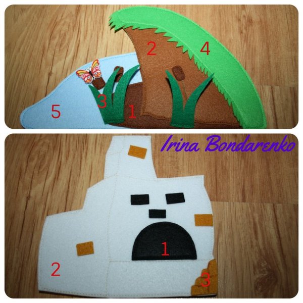 Гуси лебеди из фетра