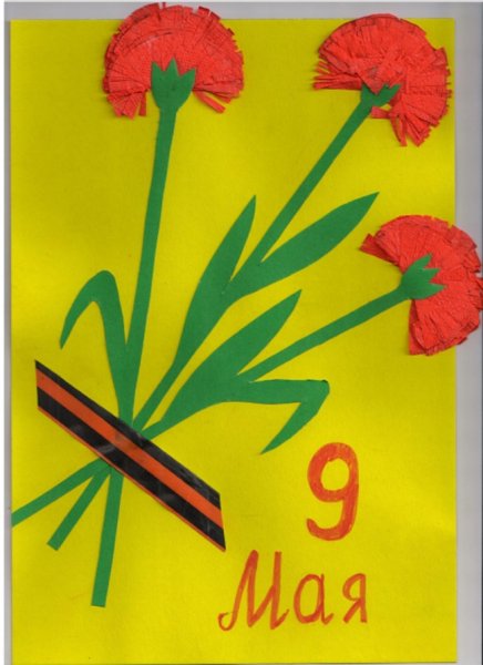 Аппликация гвоздики