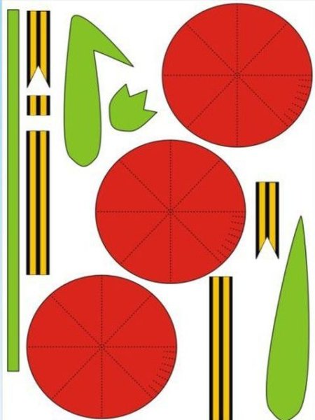 Объемная гвоздика из бумаги