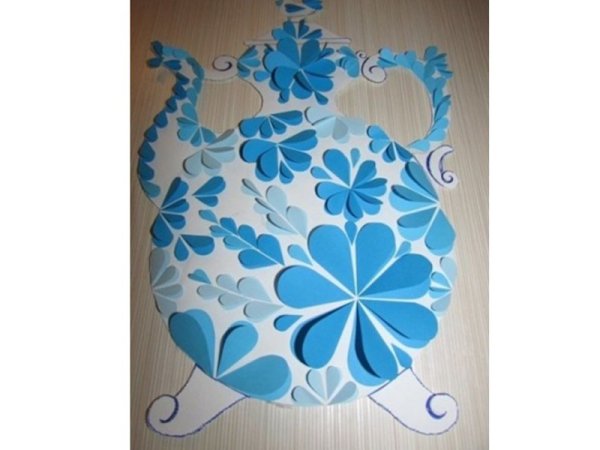 Аппликация Гжель