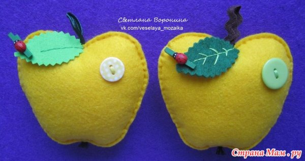 Игольница яблочко