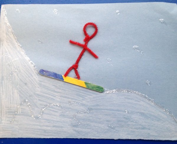 Аппликация на тему спорт