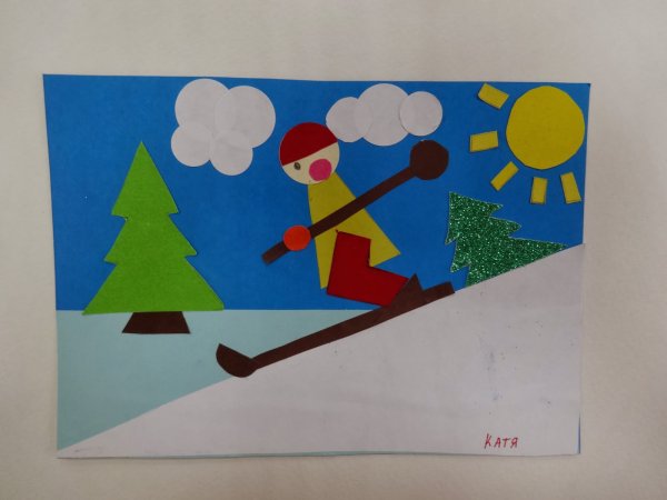 Зимняя аппликация