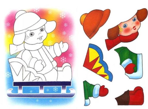 Готовые аппликации для малышей