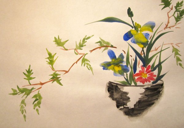 Рисование цветочных композиций