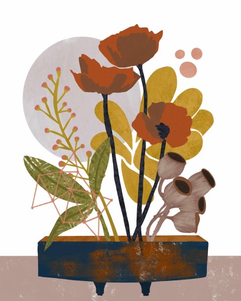 Икебана аппликация