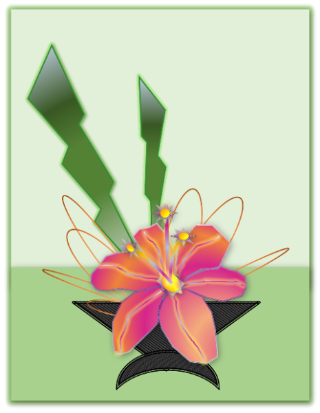 Эскиз Икебаны 7 класс