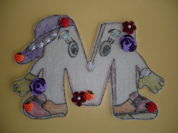 Поделка буква своими руками