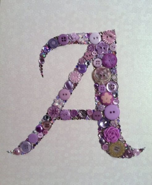 Аппликация буквы