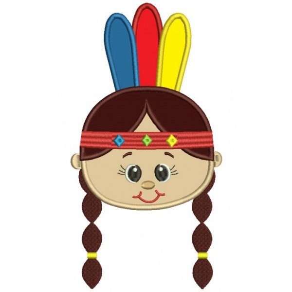 Аппликация индеец