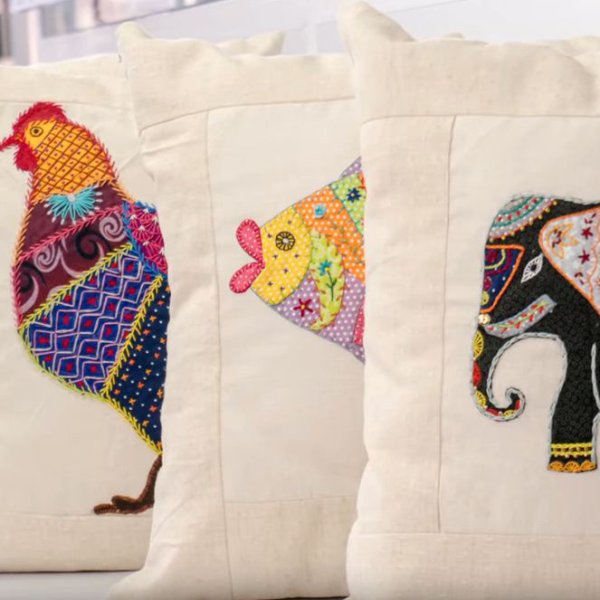 Аппликация в индийском стиле