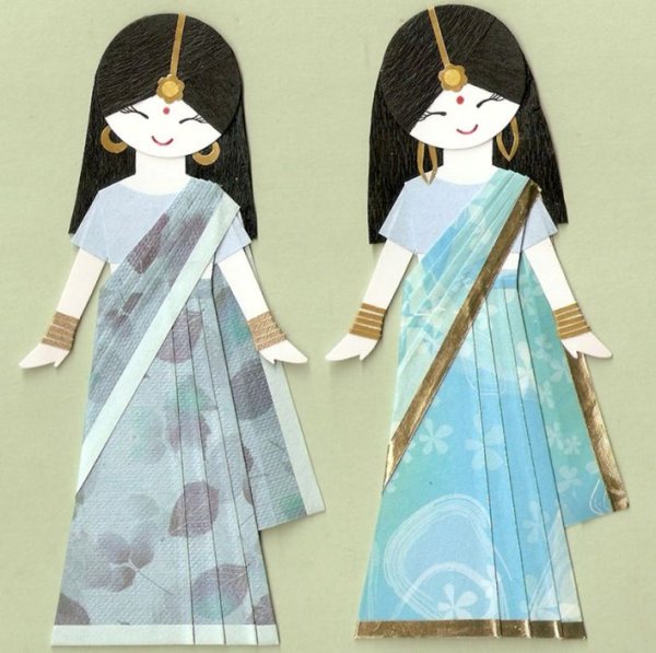 Китайская кукла из бумаги