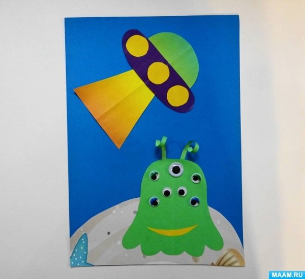 Инопланетянин поделка аппликации