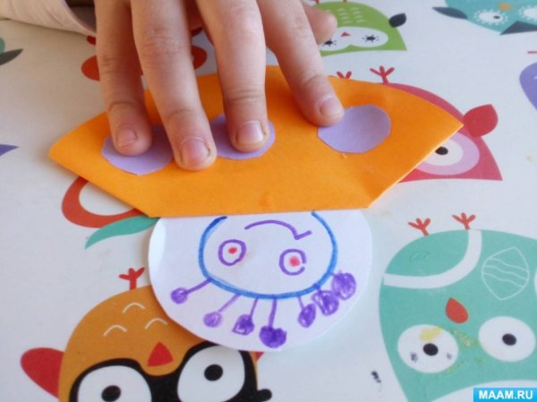 Аппликация инопланетянин старшая группа