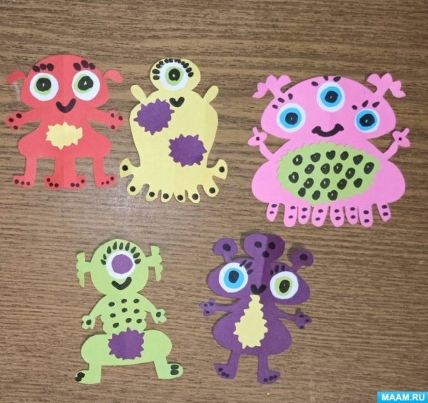 Инопланетянин из бумаги для детей