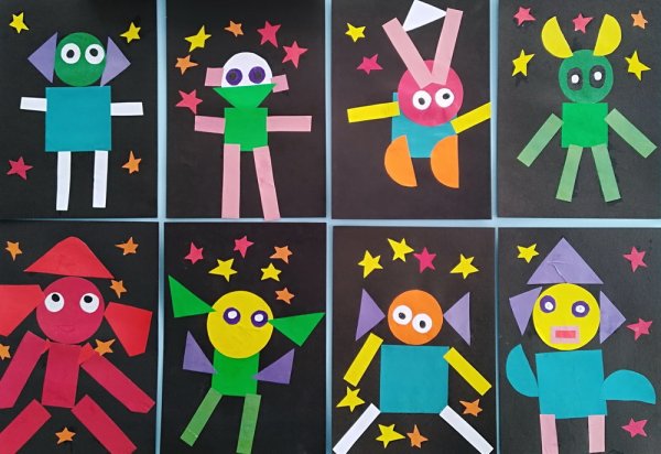 Аппликация космос для детей