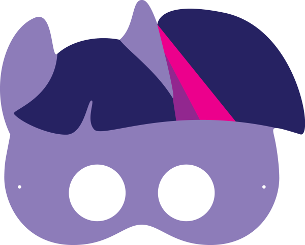 Пони с маской на лице