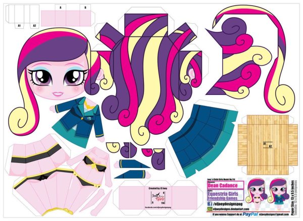 Бумажные куклы пони