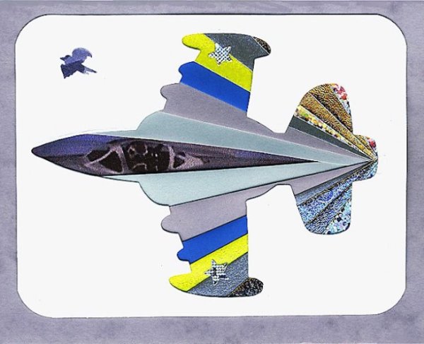 Айрис-фолдинг для детей самолет