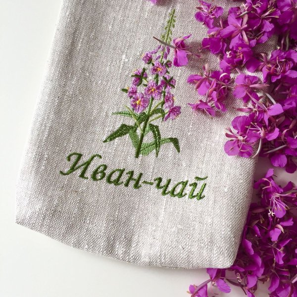 Вышивка крестом Иван чай