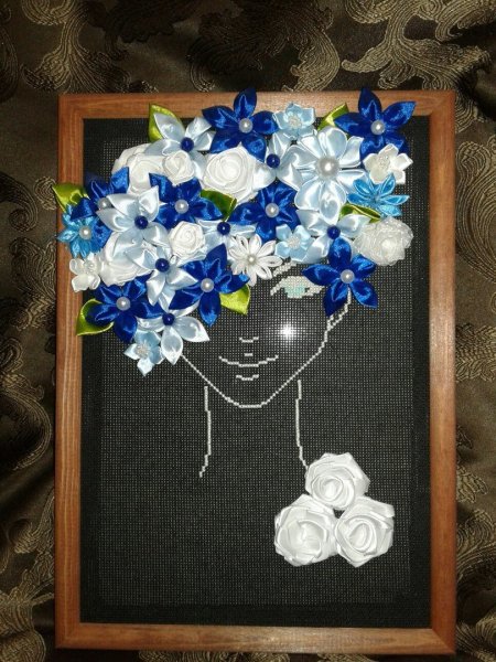 Панно лентами